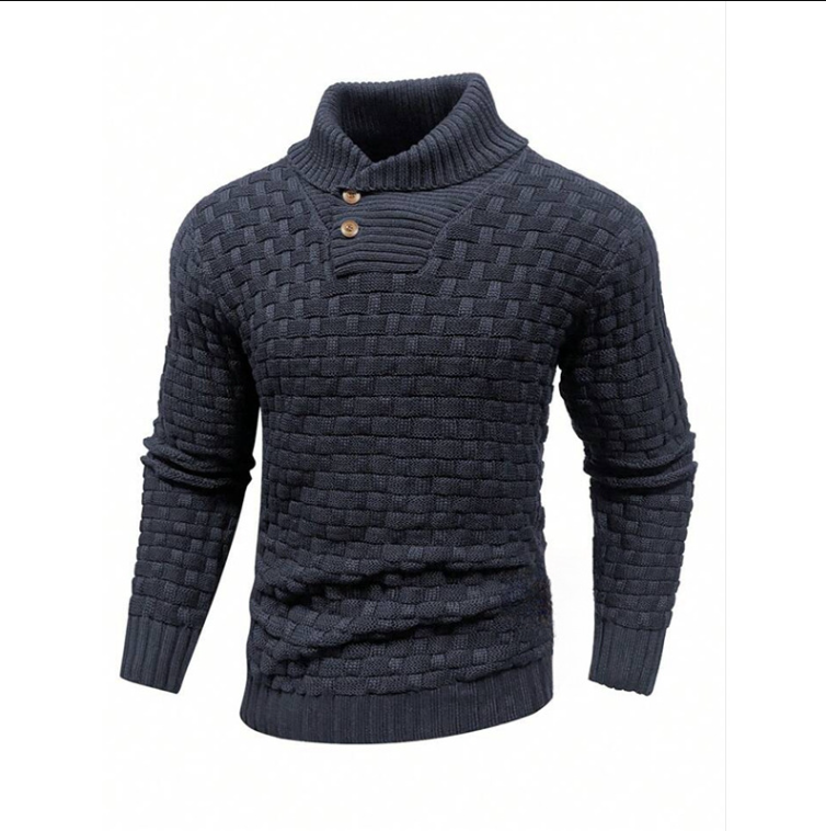 Valmo - Herren Stilvoller und Bequemer Strickpullover
