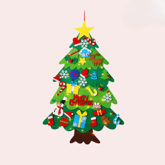 DecoTree - DIY-Filz-Weihnachtsbaum mit LED-Lichterkette