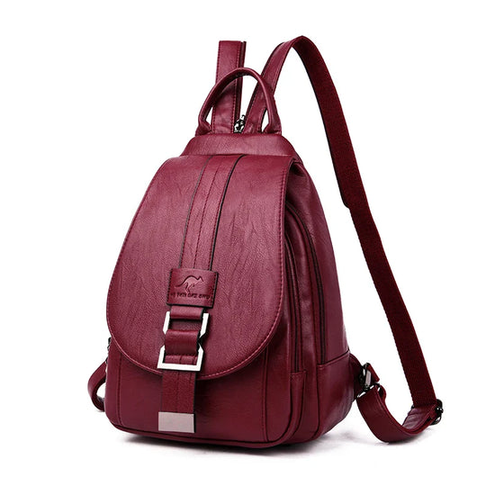 LINA | DIEBSTAHLSICHERER LEDERRUCKSACK
