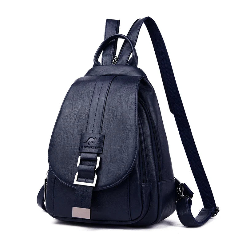 LINA | DIEBSTAHLSICHERER LEDERRUCKSACK