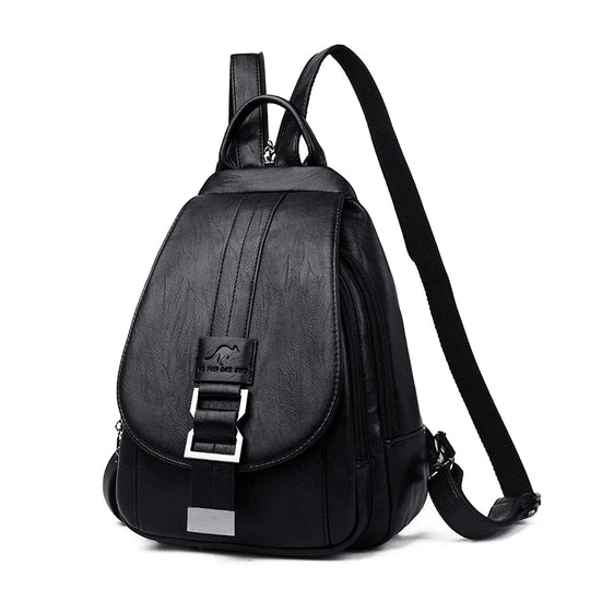 LINA | DIEBSTAHLSICHERER LEDERRUCKSACK
