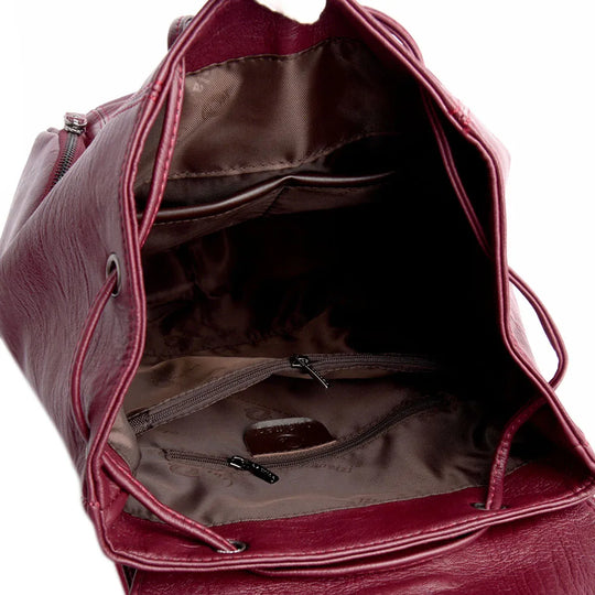 VERA | DIEBSTAHLSICHERER LEDERRUCKSACK