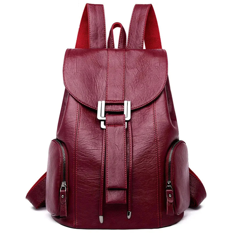 VERA | DIEBSTAHLSICHERER LEDERRUCKSACK