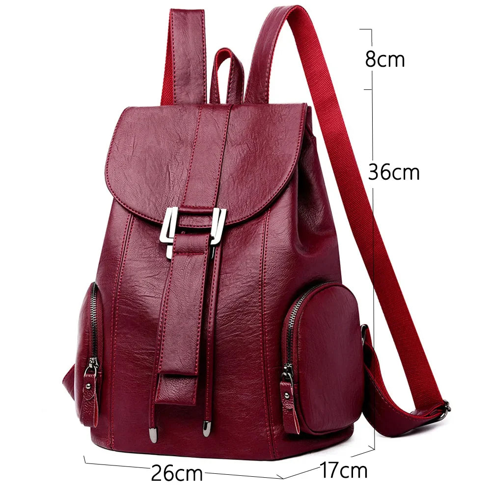 VERA | DIEBSTAHLSICHERER LEDERRUCKSACK