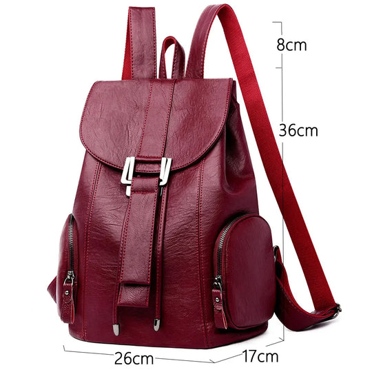 VERA | DIEBSTAHLSICHERER LEDERRUCKSACK