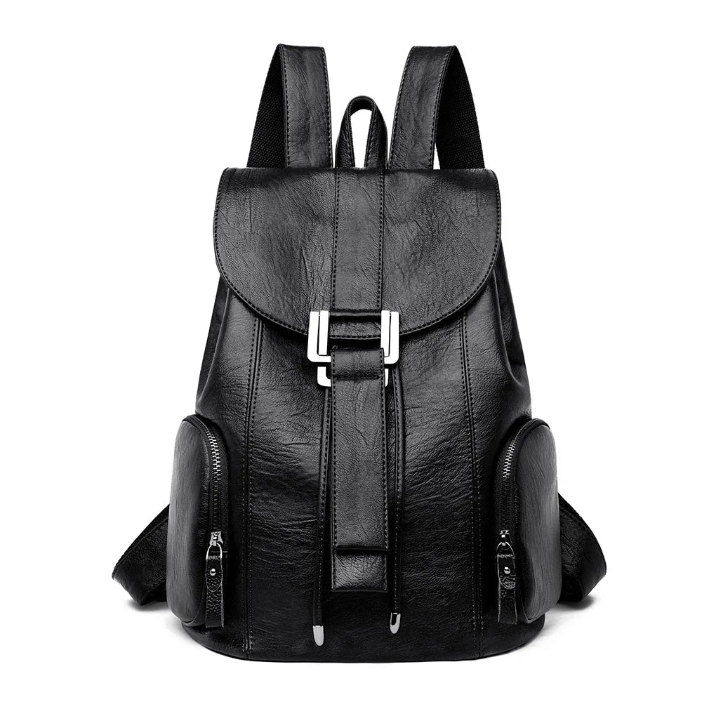 VERA | DIEBSTAHLSICHERER LEDERRUCKSACK
