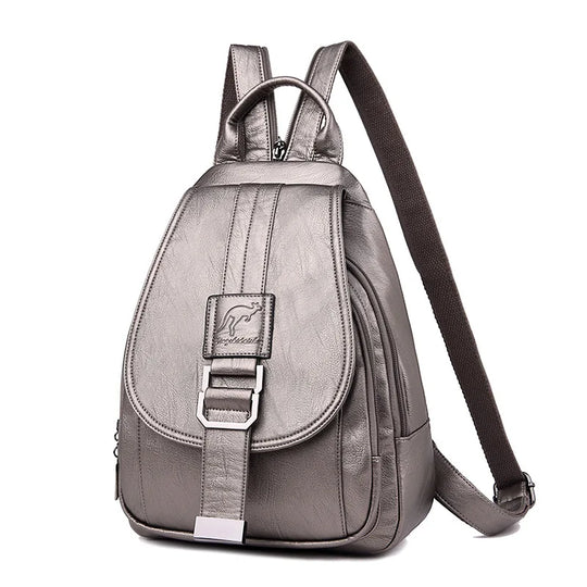 LINA | DIEBSTAHLSICHERER LEDERRUCKSACK