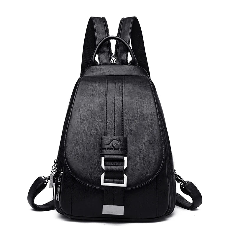 LINA | DIEBSTAHLSICHERER LEDERRUCKSACK
