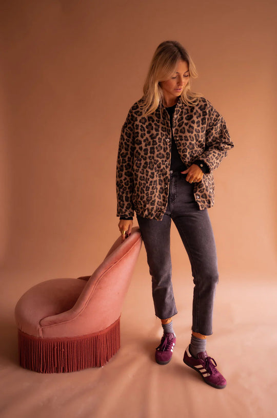 Rosalie - Die Leopard Bomberjacke
