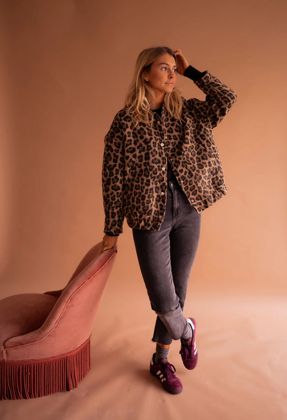 Rosalie - Die Leopard Bomberjacke