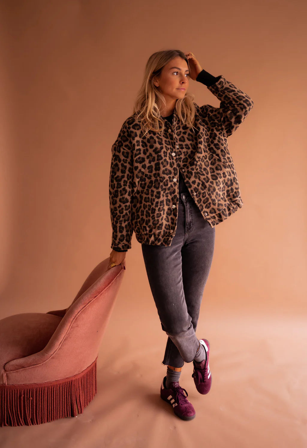 Rosalie - Die Leopard Bomberjacke