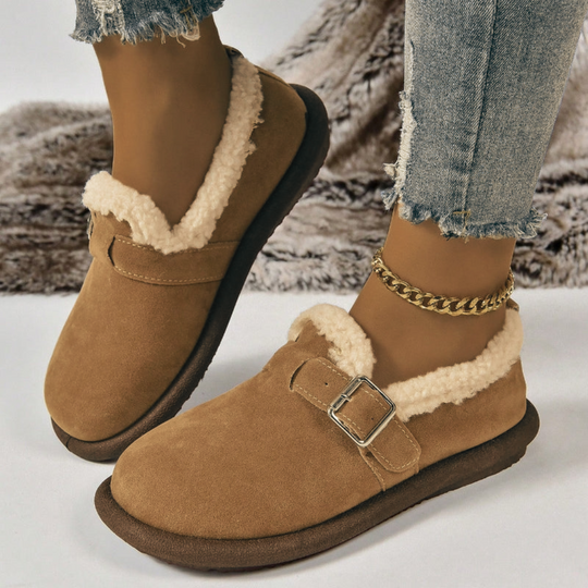 Nora - Plüsch Slip-On Bequeme Hausschuhe
