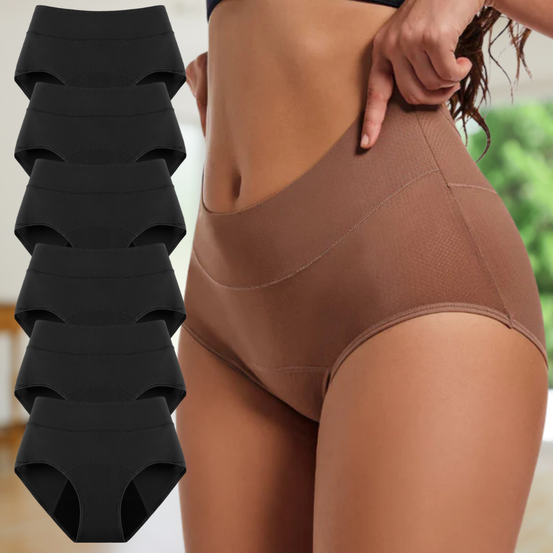 Shapehugger - 6er-Pack 3-Schicht-Unterwäsche - 100 % Auslaufschutz