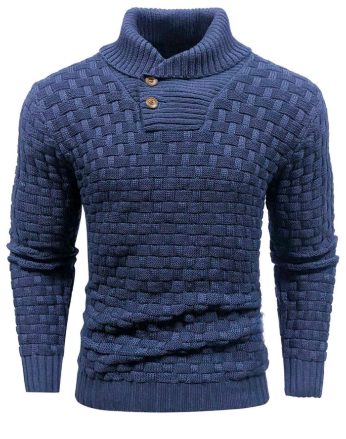 Valmo - Herren Stilvoller und Bequemer Strickpullover