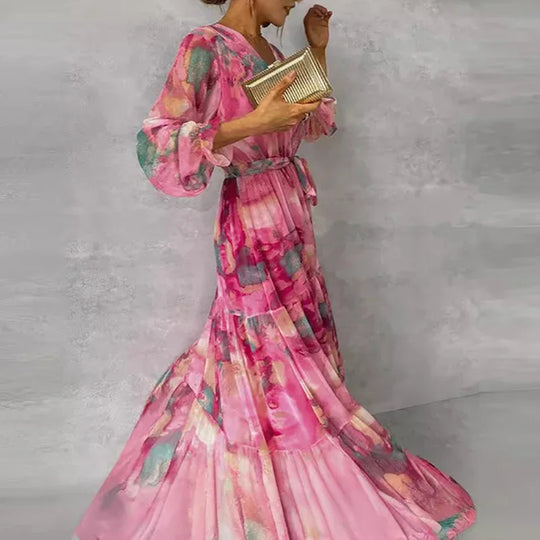 Emily - Elegantes geblümtes Kleid