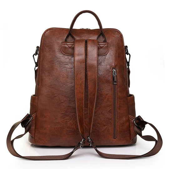 NOA | DIEBSTAHLSICHERER LEDERRUCKSACK