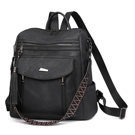 NOMI | DIEBSTAHLSICHERER LEDERRUCKSACK