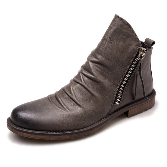 Rikard - Klassische Stylische Stiefel mit Reißverschluss