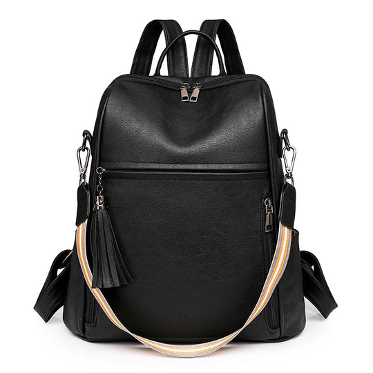 NAOMY | DIEBSTAHLSICHERER LEDERRUCKSACK