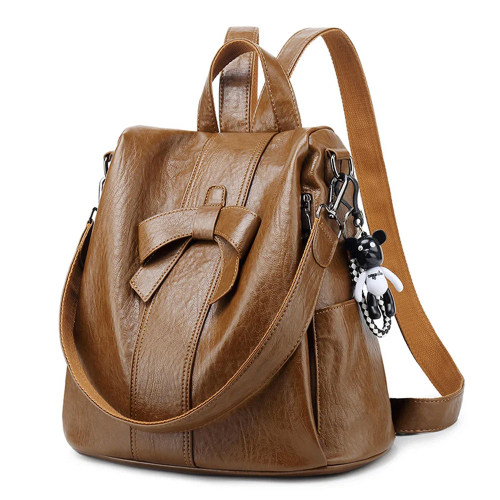 ZIRA | DIEBSTAHLSICHERER LEDERRUCKSACK