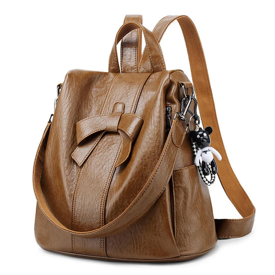 ZIRA | DIEBSTAHLSICHERER LEDERRUCKSACK