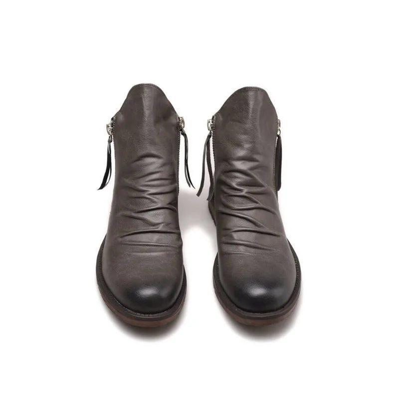 Rikard - Klassische Stylische Stiefel mit Reißverschluss