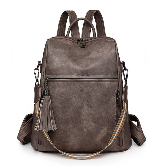 NAOMY | DIEBSTAHLSICHERER LEDERRUCKSACK