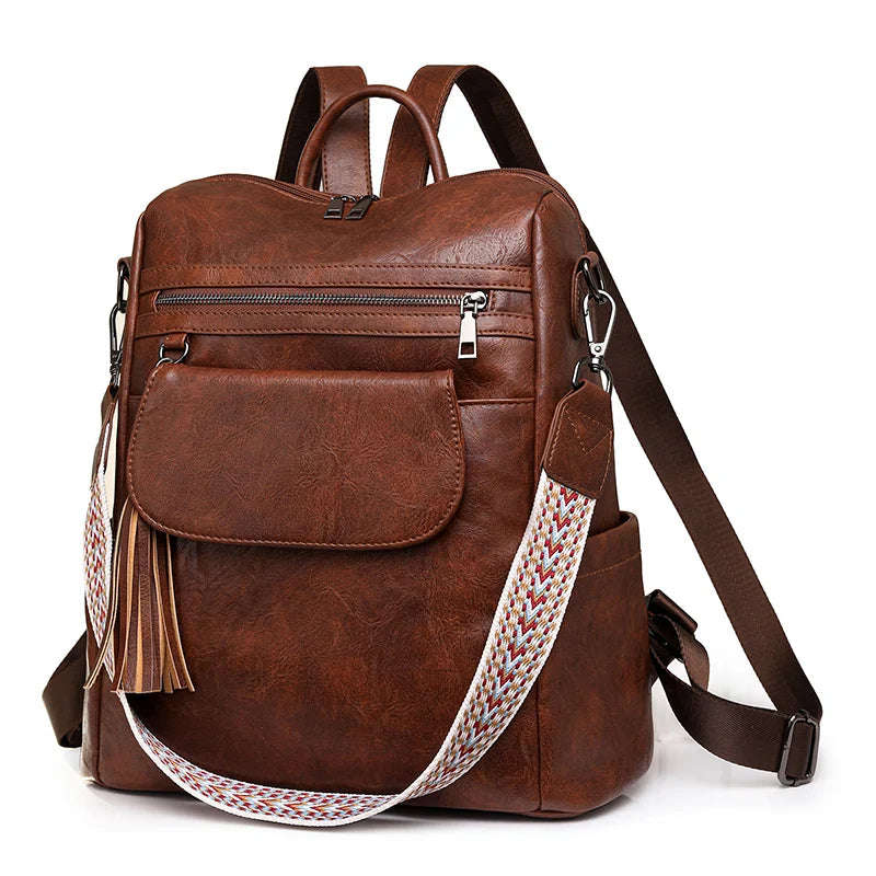 NOA | DIEBSTAHLSICHERER LEDERRUCKSACK