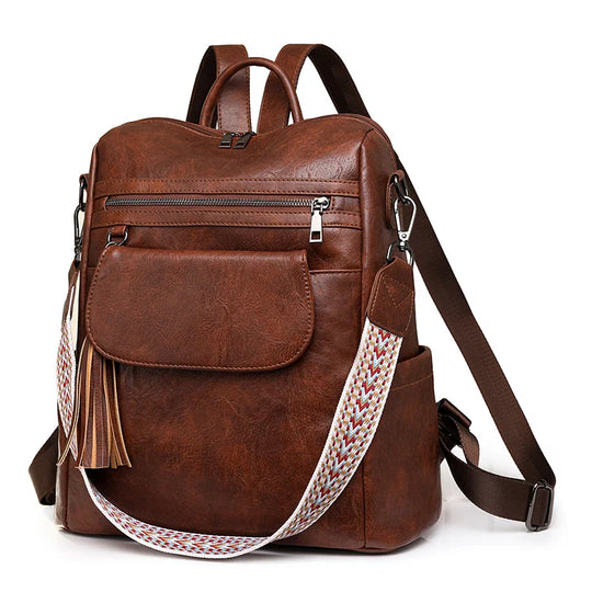 NOA | DIEBSTAHLSICHERER LEDERRUCKSACK
