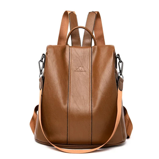 ELSA | DIEBSTAHLSICHERER LEDERRUCKSACK