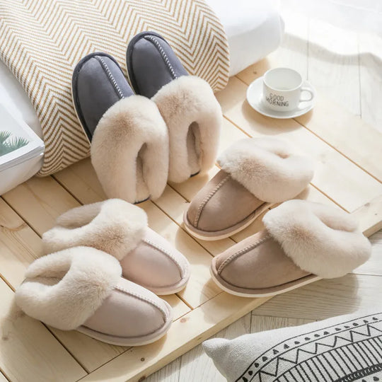 WarmFaux - Luxuriöse Warmgefütterte Hausschuhe