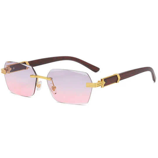 Rahmenlose quadratische Brille