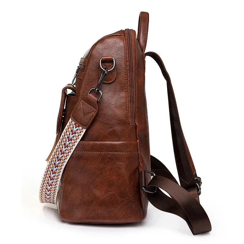 NOA | DIEBSTAHLSICHERER LEDERRUCKSACK