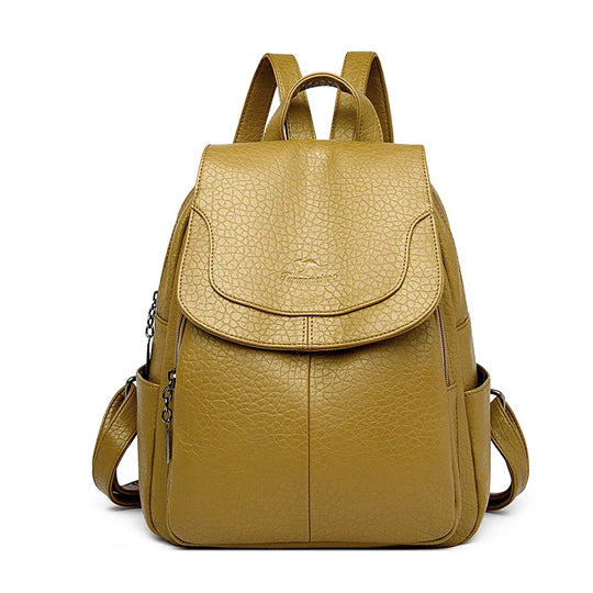 SANA | DIEBSTAHLSICHERER LEDERRUCKSACK