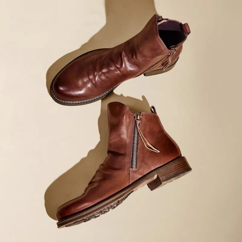 Rikard - Klassische Stylische Stiefel mit Reißverschluss