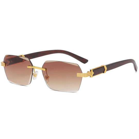 Rahmenlose quadratische Brille