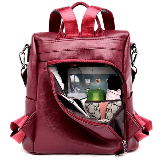 ELSA | DIEBSTAHLSICHERER LEDERRUCKSACK