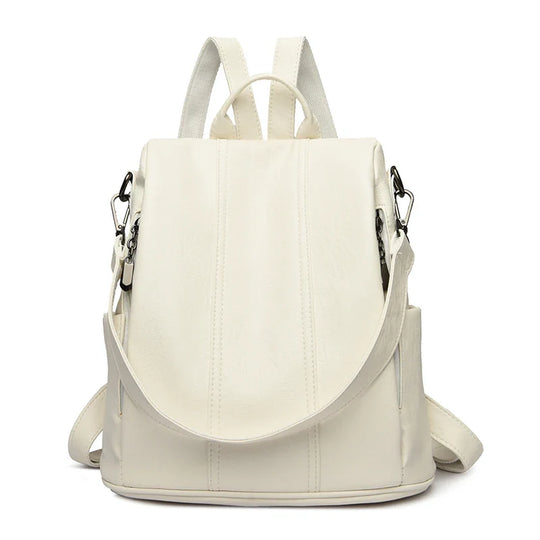 NILA | DIEBSTAHLSICHERER LEDERRUCKSACK