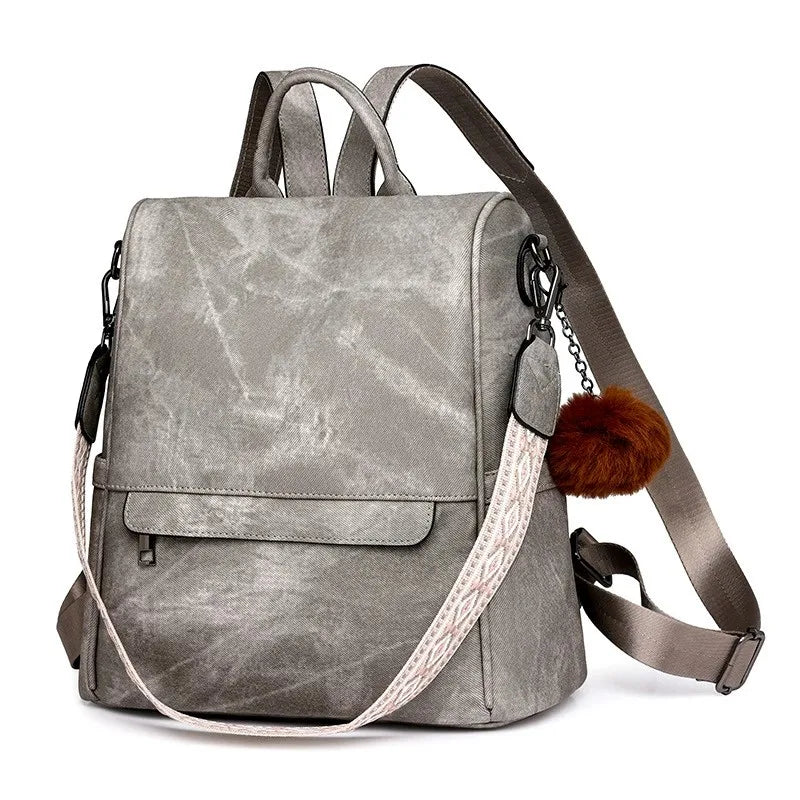 JENNY | DIEBSTAHLSICHERER LEDERRUCKSACK