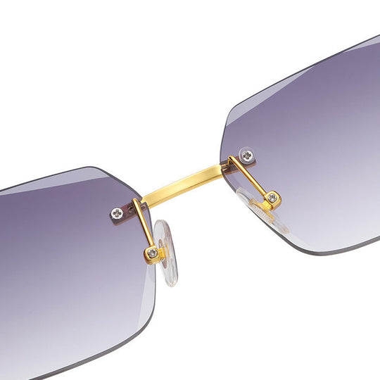 Rahmenlose quadratische Brille