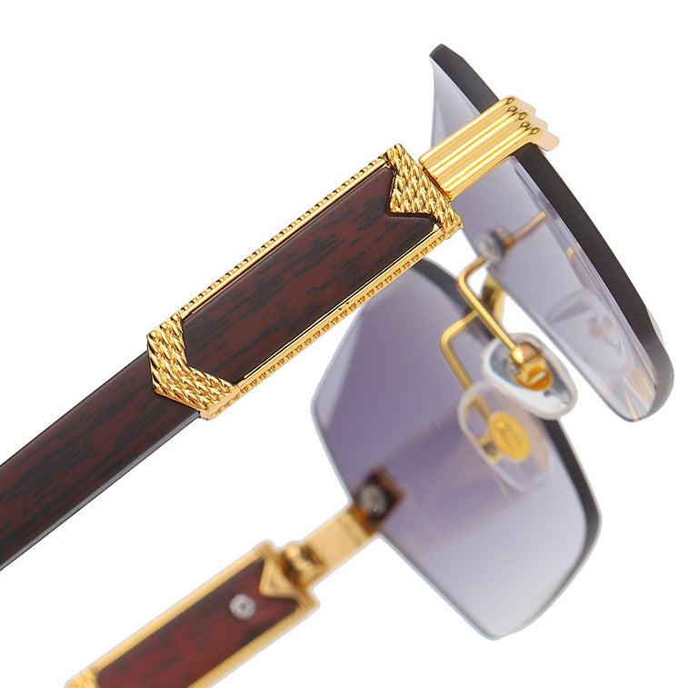Rahmenlose quadratische Brille