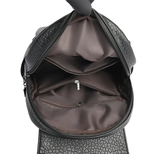 SANA | DIEBSTAHLSICHERER LEDERRUCKSACK