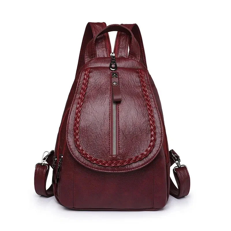 MIRA | DIEBSTAHLSICHERER LEDERRUCKSACK