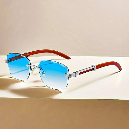Rahmenlose Retro-Brille