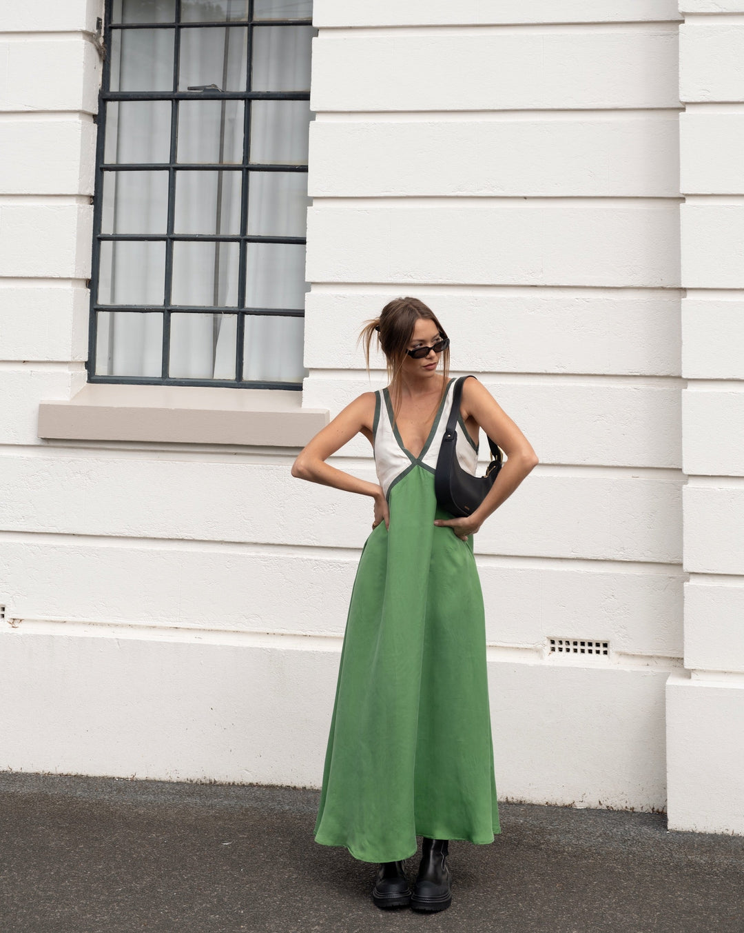 Jacky - Leichtes Maxikleid mit V-Ausschnitt