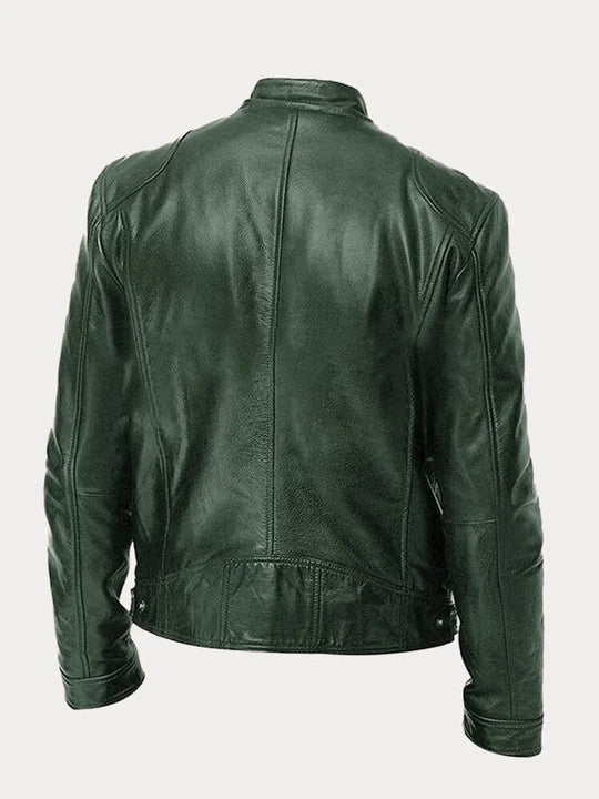 Victor™ Lässige Lederjacke