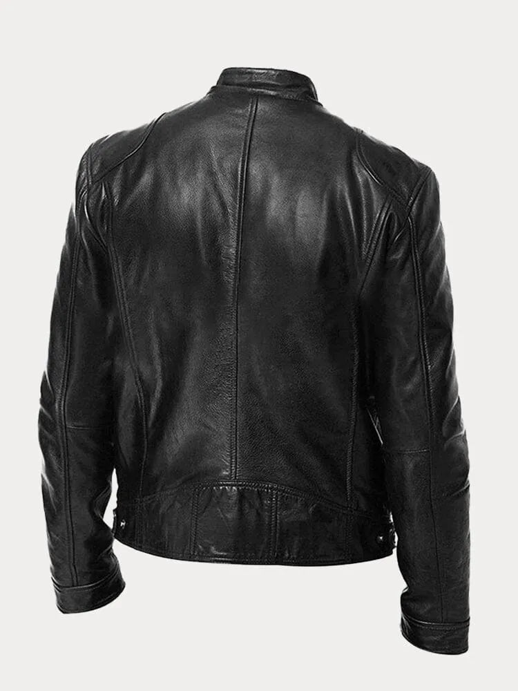 Victor™ Lässige Lederjacke