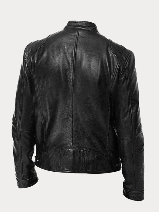 Victor™ Lässige Lederjacke