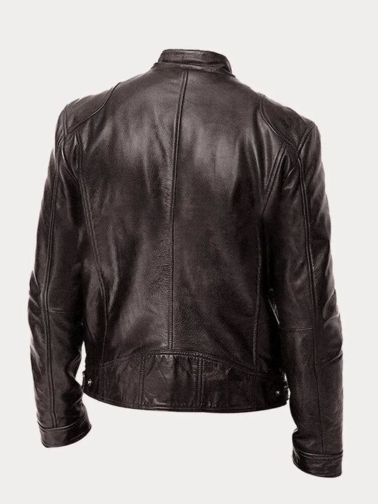 Victor - Lässige Lederjacke: Zeitloser Stil und Komfort