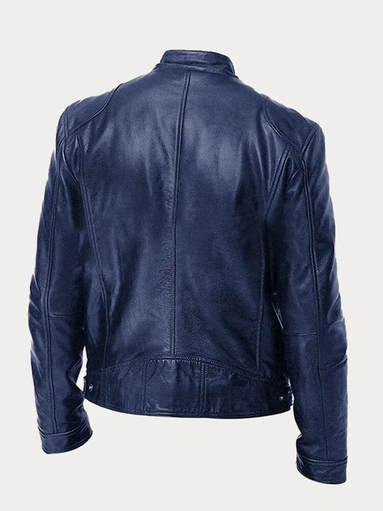 Victor - Lässige Lederjacke: Zeitloser Stil und Komfort